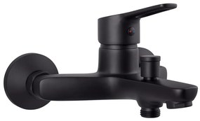 Baterie cada-dus Rubineta Uno monocomanda finisaj negru mat