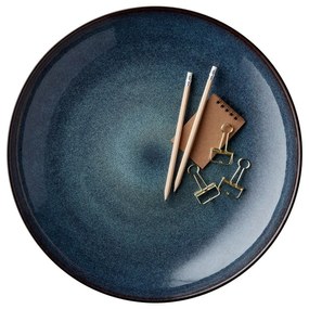 Bol negru/albastru din gresie ø 40 cm Gastro Dark Blue/Black – Bitz