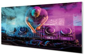 Panouri de sticlă DJ console lumini colorate