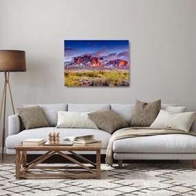 Tablou pe sticlă - Munții din Arizona (70x50 cm)
