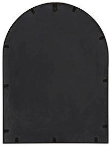 Oglinda de gradina, negru, 60x45 cm, fier pentru uz exterior 1, Negru