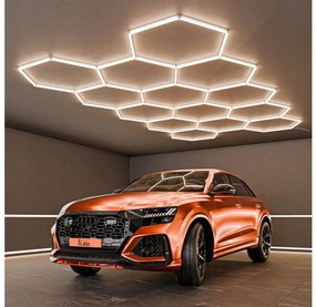 Plafonieră LED/456W/85-265V 4000K 522x298 cm CRI 90 IP54 albă