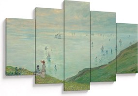 Tablou - Henri Fantin-Latour, Cliffs at Pourville, reproducere (150x105 cm)