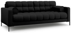 Canapea Bali 4 locuri stofa/picioare negre L217 cm