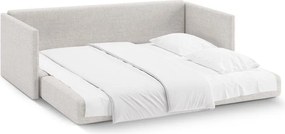 Canapea bej extensibilă cu tapițerie din chenille 209 cm Shannon – Cosmopolitan Design