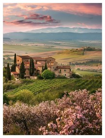 Tablou 60x80 cm Pink Tuscany – Styler