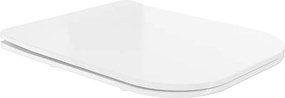 Mexen capac slim cu închidere lentă, duroplast, alb lucios - 39060100