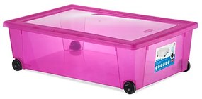 Cutie universala Stefanplast Rollbox cu roti, roz 646578