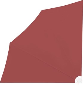 vidaXL Copertină laterală pliabilă de balcon, cărămiziu, 140x140 cm