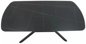 Masa extensibila Vector neagra L160(200)x90 cm
