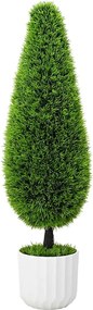 vidaXL Brad de pin artificial Verde 24 x 24 x 90 cm Plastic