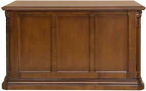 Birou lemn masiv nuc Valerio, 140 × 75 × 81 cm
