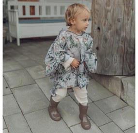 Pelerina de Ploaie pentru Copii, Poncho pentru ploaie 1,5-8 ani ,   Animals Garden Light