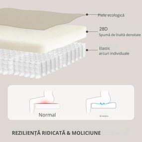 HOMCOM Scaun Reclinabil Manual Relaxant cu Suport pentru Picioare și Bază Pivotantă Fără Brațe, Crem | Aosom Romania
