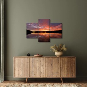 Tablou - Apus de soare peste lac (90x60 cm)