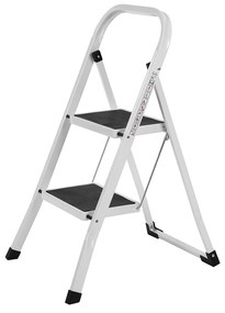 Scară rabatabilă Songmics în 2 trepte, max. capacitate de incarcare 150 kg