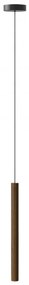 Pendul design minimalist din lemn cu spot LED încorporat Chimes tall - dark oak 2234 VTC