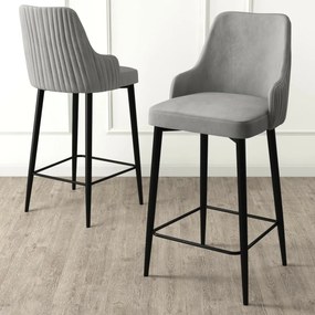 Set de scaune de bar Enox Grey, 2 buc.