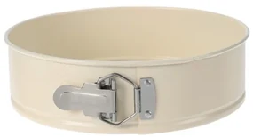 Forma patiserie Springfield, detasabila, crem, otel carbon, interior ceramica, 24 x H7 cm