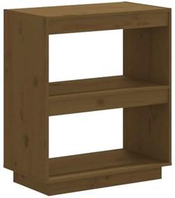 810862 vidaXL Bibliotecă, maro miere, 60x35x71 cm, lemn masiv de pin