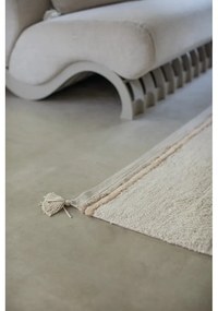 Covor crem lavabil/țesut manual din bumbac 120x160 cm Bloom Natural – Lorena Canals