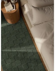 Covor tip traversă verde închis țesut manual din lână 80x200 cm Scala – Villeroy&amp;Boch