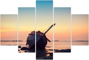 Tablou - Nava naufragiată (150x105 cm)