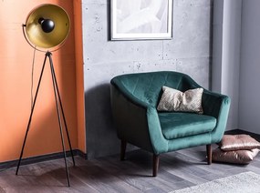 Fotoliu Fix Molly Velvet 1 - Verde