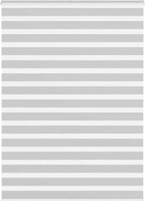 vidaXL Jaluzea tip zebra gri deschis lățime țesătură 155,9cm poliester