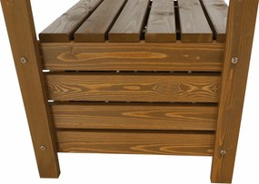 Bancă de grădină, maro, 150cm, AMULA