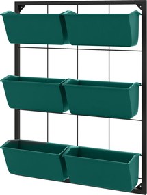 Outsunny Jardiniera de perete pe 3 nivele cu 6 ghivece pentru int | Aosom Romania