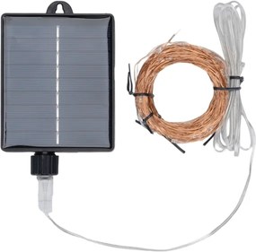 Aigostar - Ghirlandă solară LED de Crăciun 500xLED/8 funcții 52 m IP65 alb cald 1200 mAh