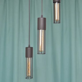 Lustră pe cablu MELODY 3xE27/15W/230V negru