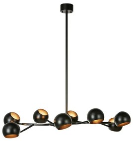 Lustră neagră cu abajur din metal Edgar – Markslöjd