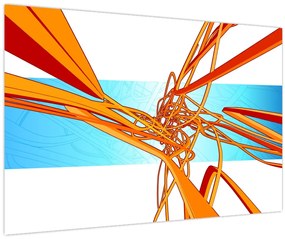 Tablou - Linii împletite, abstracție (90x60 cm)