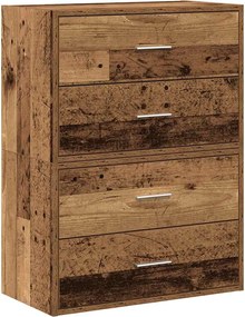 vidaXL Dulapuri cu 2 sertare 2 buc Lemn vechi Lemn prelucrat