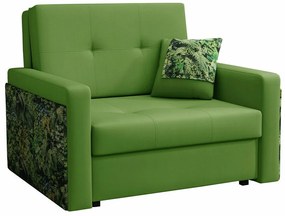 Fotoliu Columbus 173Verde, 86x110x98cm, 50 kg, Tapiterie, Picioare: Metal