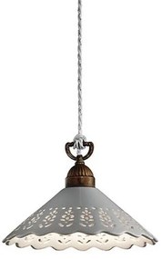 Lustra, Pendul rustic fabricat manual diametru 30cm Fiori di Pizzo 065.08.OC