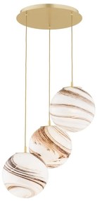 Lustra cu 3 pendule design minimalist Aruba