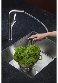 Baterie de chiuvetă cu cap de duș extractibil KFA Armatura 6623-220-22 DUERO DESIGN oțel inoxidabil