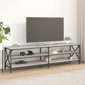 Comoda TV, gri sonoma, 180x40x50 cm, lemn prelucrat