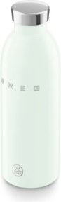 Sticla termos SMEG Clima 50's Style WBF01PG, 500 ml, Inchidere ermetica, Pereti dubli, Otel inoxidabil 18/8, Verde