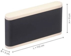 Aplică LED de exterior dimabilă ELSA 2xLED/5,5W/230V IP65 Paul Neuhaus 9483-13