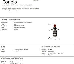 Figurina decorativa Conejo M