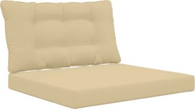 vidaXL Perna pentru canapea de exterior 2 pcs Bej Poliester