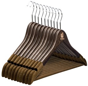 Set Umerase Tricouri din Lemn cu Margini de Catifea și Design Clasic