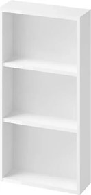 Dulap baie suspendat fara usa gri Cersanit Larga 40 cm cu 3 rafturi