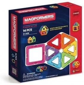 Set magnetic de construit Magformers, 14 piese