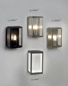 Aplica de perete exterior stil clasic IP44 Box 8204AB SRT
