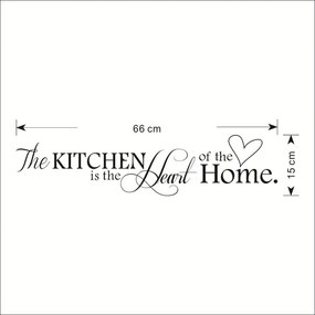 Autocolant de perete „Bucătăria este inima casei” 66x15 cm